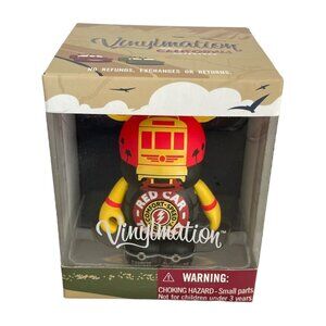 Disney Parks Disney California Adventure Red Car Trolley Vinylmation 3” Figure